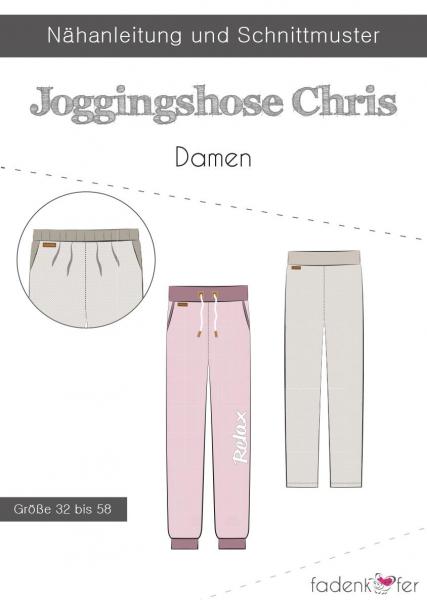 Fadenkäfer Papierschnittmuster Jogginghose Chris Damen